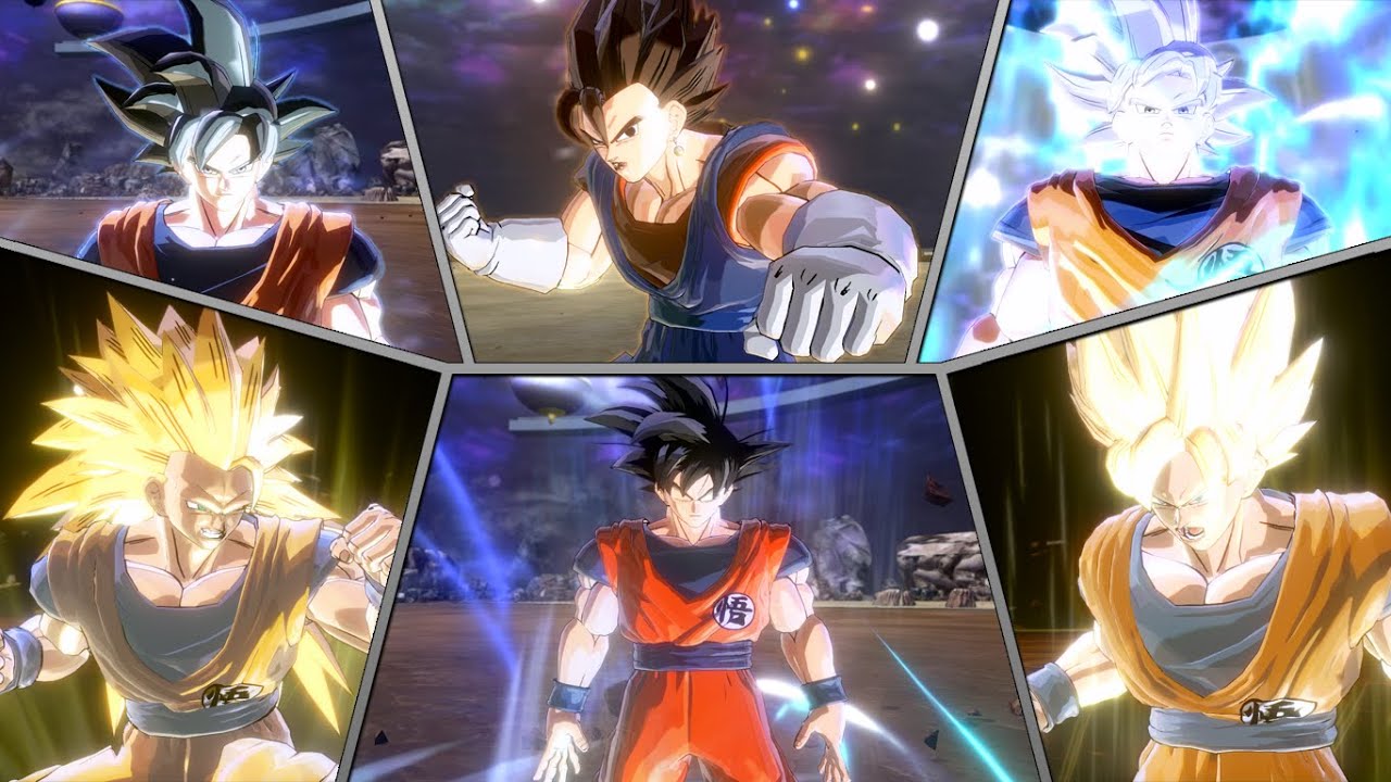 NEW Awakened Goku all forms & transformation [w/Potara Fusion Skill] in DBXV2