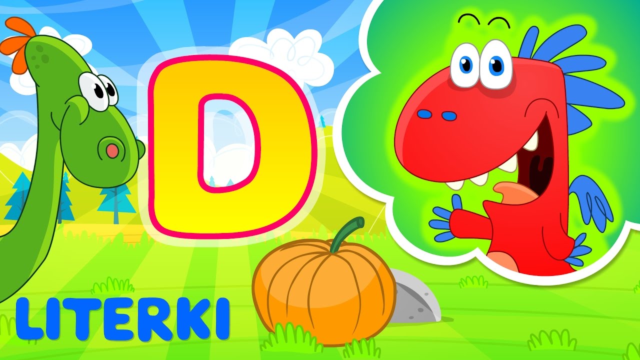 nauka literek dla dzieci | litera D | Bajki edukacyjne Smoka Edzia - N