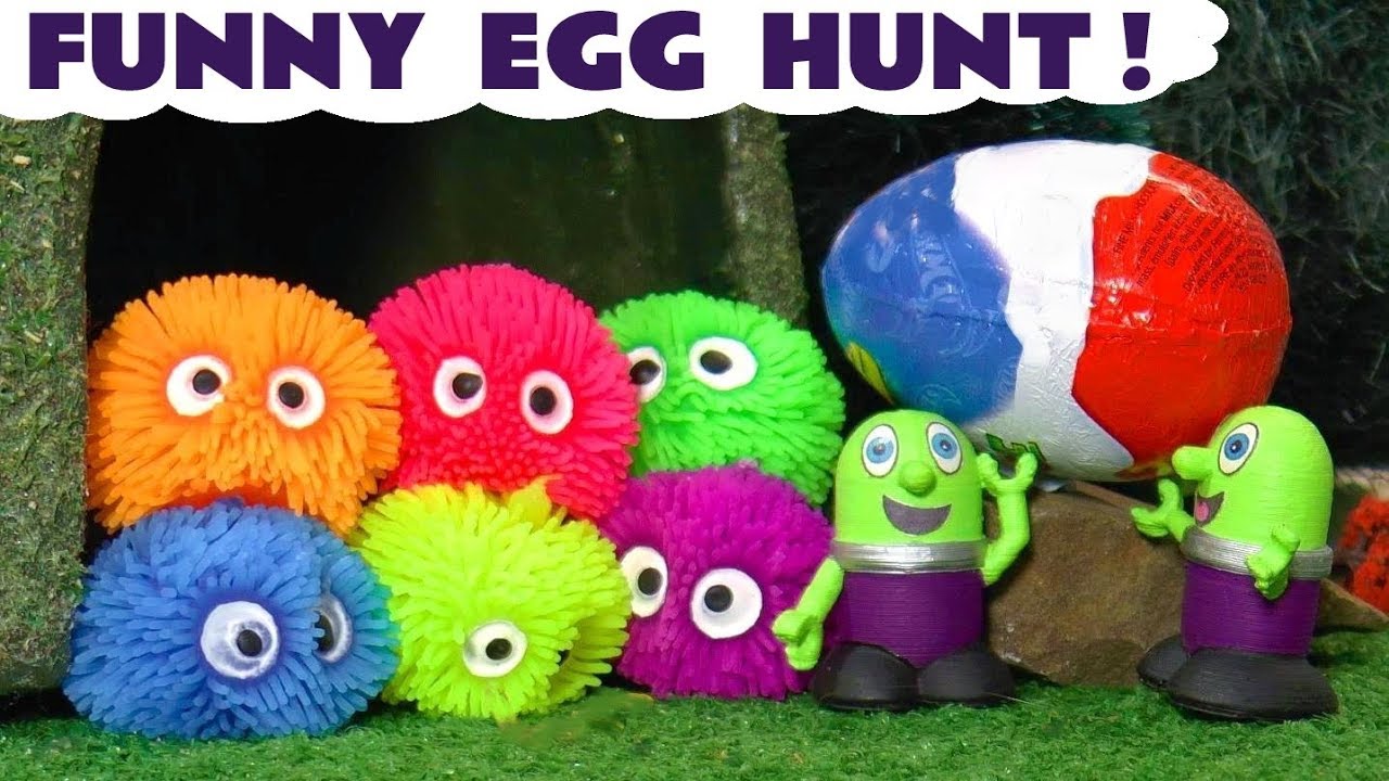 Funny Funlings Stop Motion Egg Hunt Story