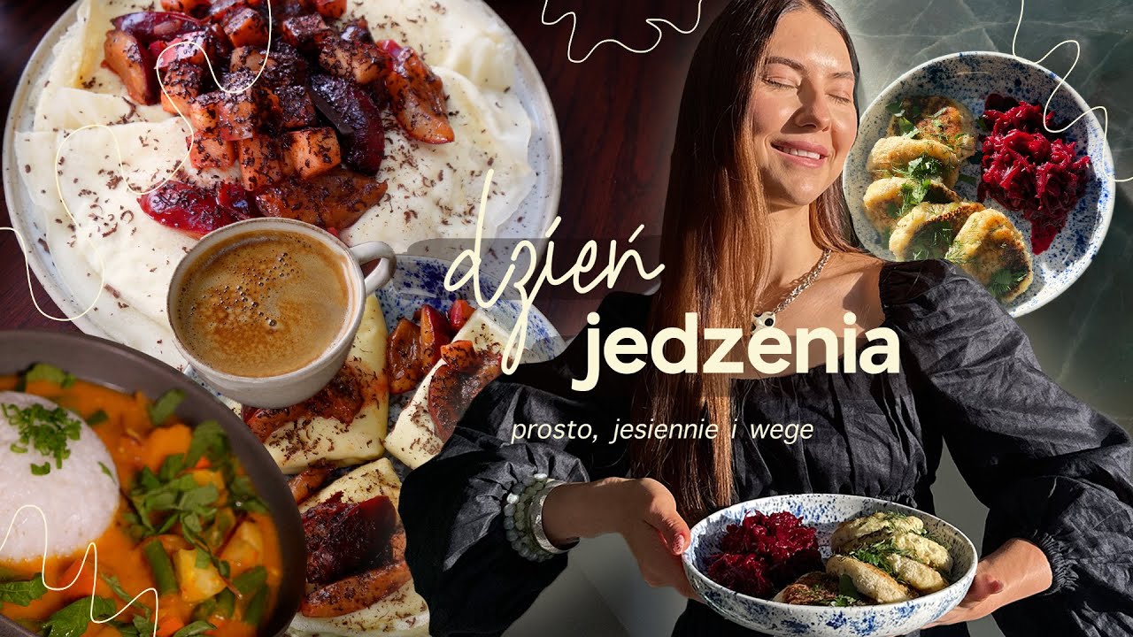 DZIEŃ JEDZENIA🥞 waniliowe naleśniki z owocami / kotlety ruskie / gęste dyniowe curry 🥘  / 1900kcal