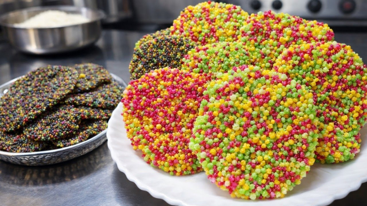 होली स्पेशल🫟ऐसा रंगीन पापड़ कभी नहीं देखा होगा😍 घर पर बना साबूदाना कलर पापड़| 1 बार बनाओ साल भर खाओ|