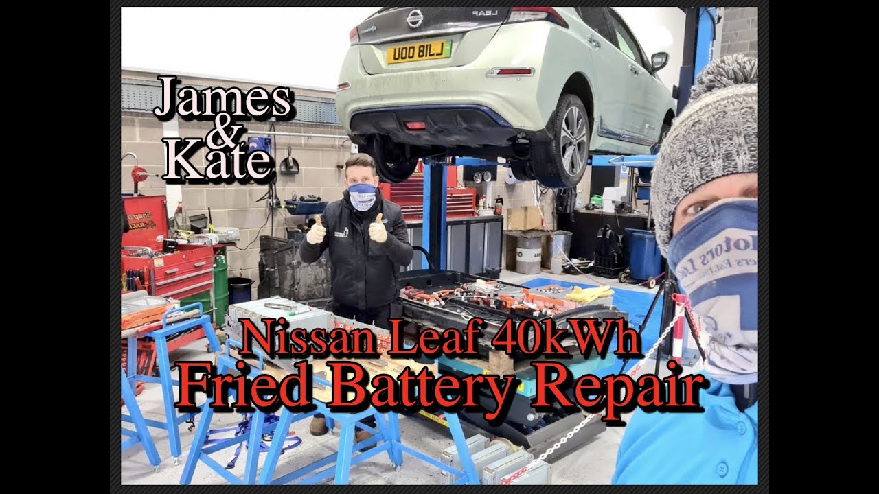 Разборка и ремонт сгоревшего аккумулятора Nissan Leaf 40 кВт·ч.