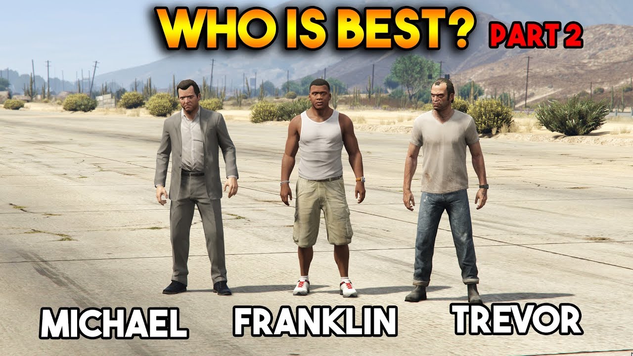 GTA 5 ONLINE: ФРАНКЛИН ПРОТИВ МИХАИЛА ПРО ТРЕВОР (КТО ЛУЧШИЙ?)