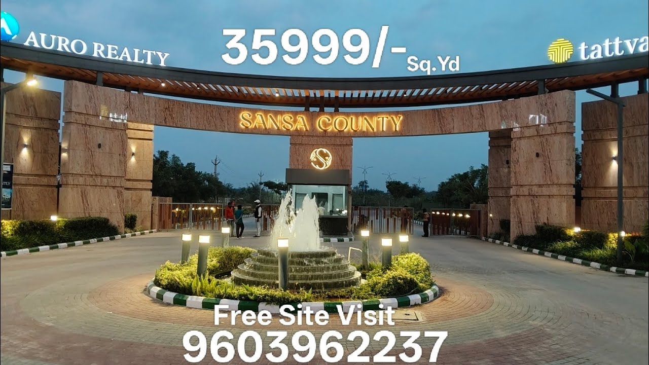 AURO REALITY AND TATTVA VILLA PLOT'S PATANCHERU || SANSA COUNTY #hyderabad #patancheru #villaplots 