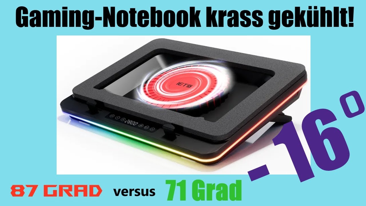 Gaming-Notebook krass gekühlt! | -16 Grad Celsius | IETS GT600 Notebook-Kühler