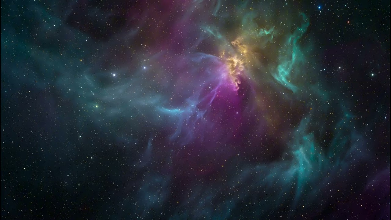 Fall Asleep in Space 🌌 1 Hour Deep Sleep Music with Stars & Cosmic Calm