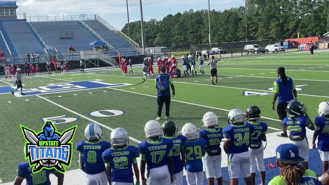 Game Day Vlog: Upstate Titans AAU Youth Football Week 1. ⚔️⚔️