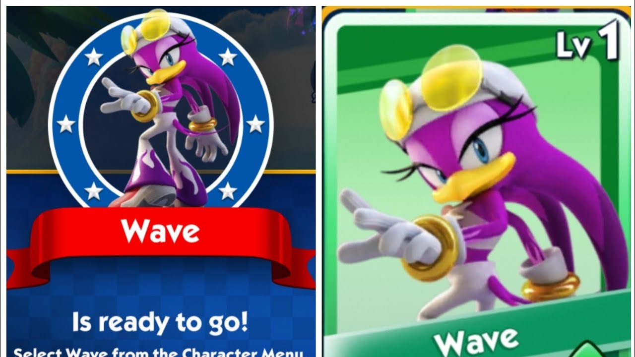نزول شخصية wave في سونيك داش 