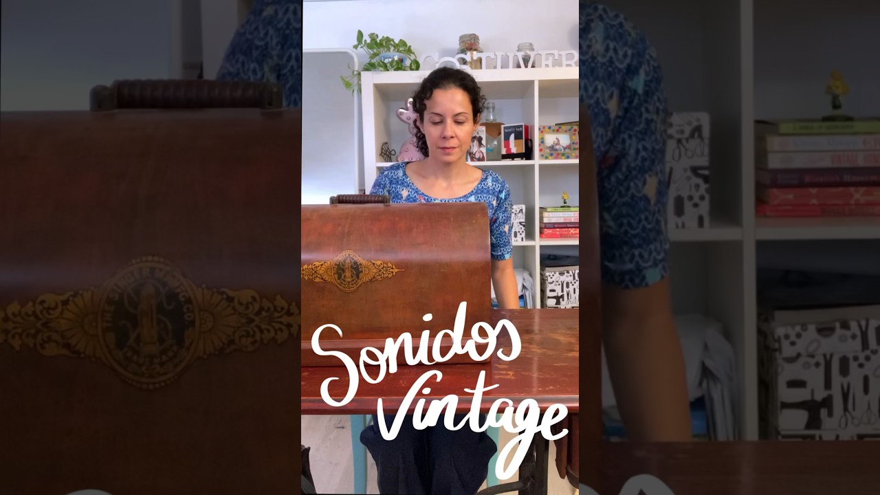 Sonido de la máquina de coser antigua #coser #costura #vintage #hilo #asmr #sonidos