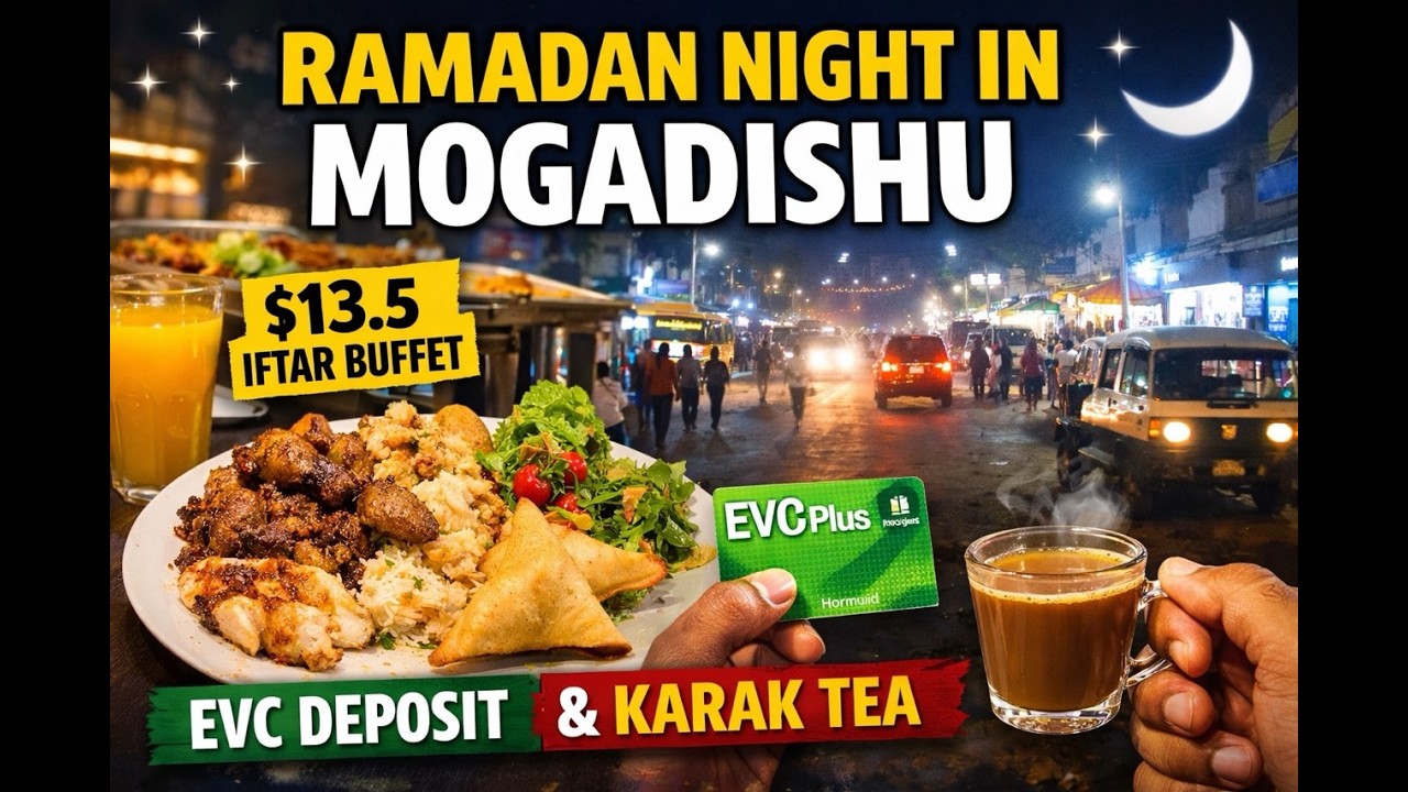 Breaking My Fast in Mogadishu, Buffet at Castello and City Walk to Labo Dhagax