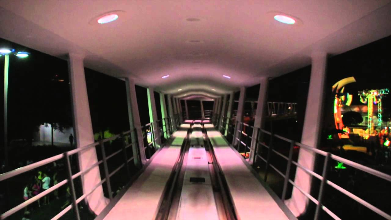 Tomorrowland Transit Authority Peoplemover (Nighttime) at the Magic Kingdom (2014)