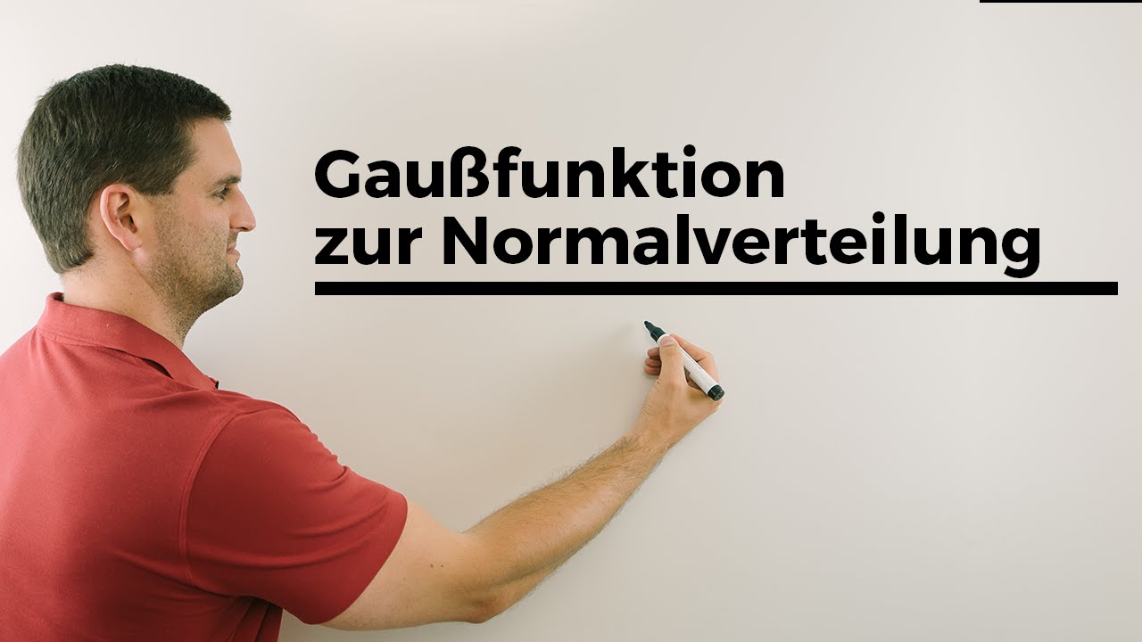 Gaussfunktion bauen zur Normalverteilung, Gauß-Verteilung, Herleitung, Mathe by Daniel Jung
