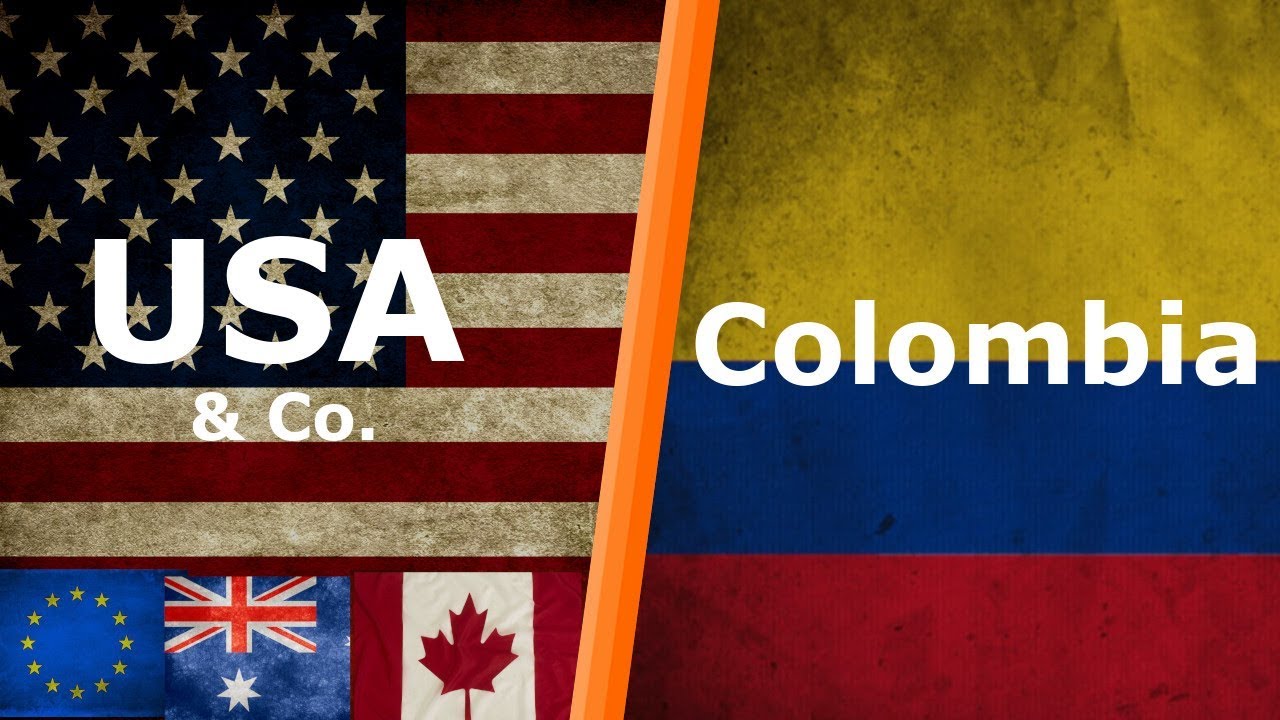 Колумбия против США и компании! | В чём самая большая разница?