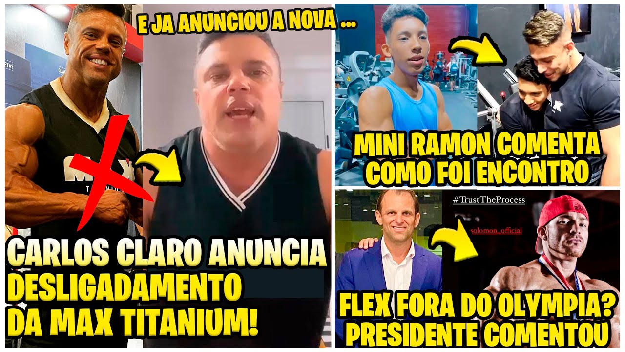 CARLOS CLARO ANUNCIA DESLIGAMENTO DA MAX E NOVO TIME! MINI RAMON FALA SOBRE CONHECER RAMON! FLEX !