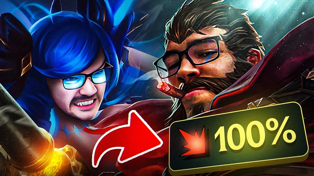 FULL ONESHOT 100% CRIT GRAVES  & GWEN TOP IS BROKEN - A-Z TOPLANE