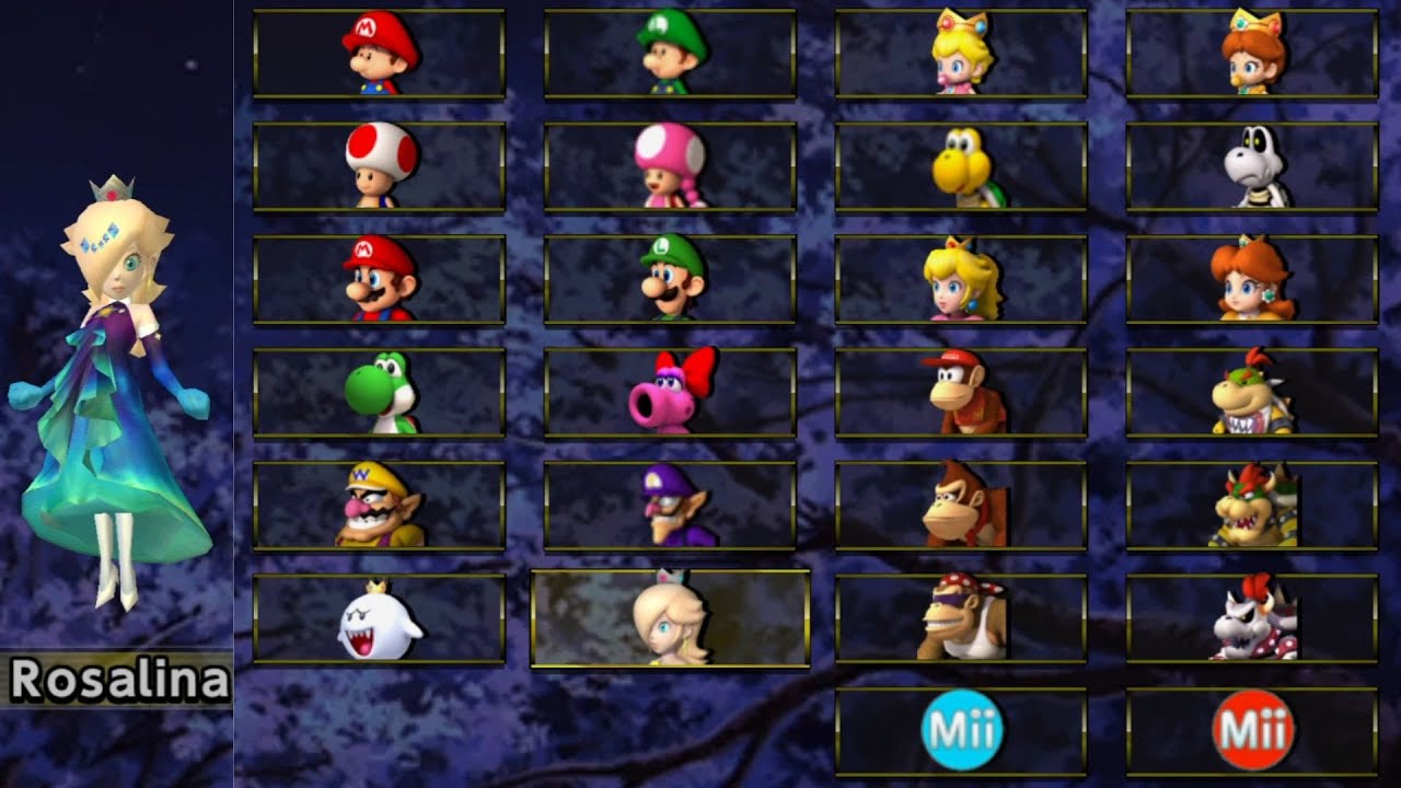 Mario Kart Wii Fusion 4.0 (Diamond Style) // All Playable Characters