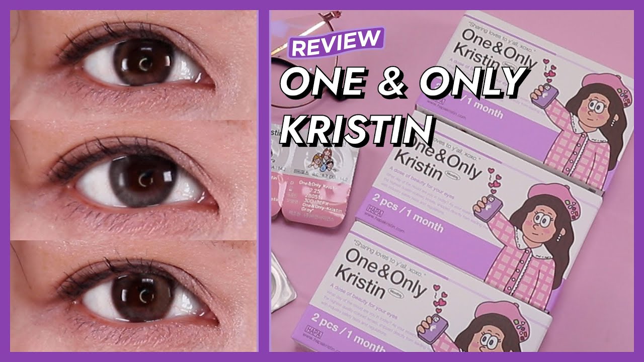 #EOTD One&Only Kristin Contact Lens Review 👀💜 Hapa Kristin ᴺᴱᵂ  | HIKOCO