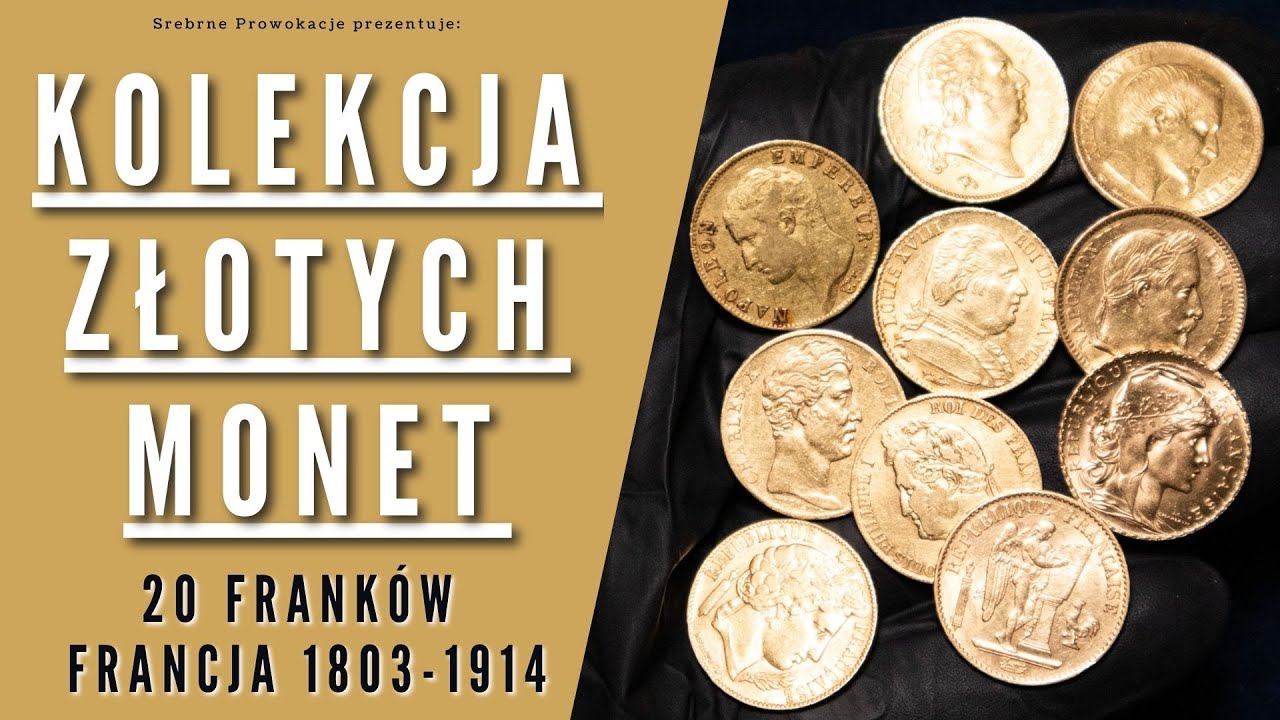 Kolekcja złotych monet - 20 franków Napoleon