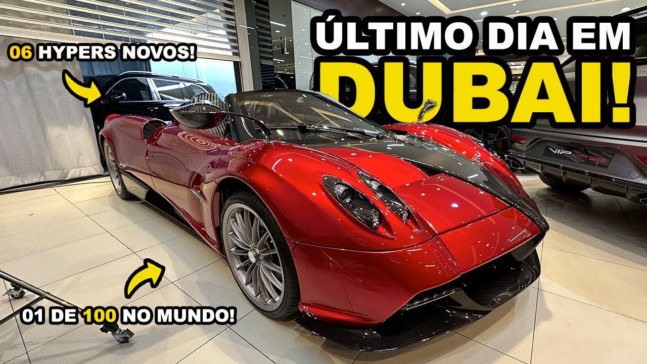 Encontrei SEIS HYPERCARS no meu ÚLTIMO dia em DUBAI! Seis que eu ainda não tinha encontrado!