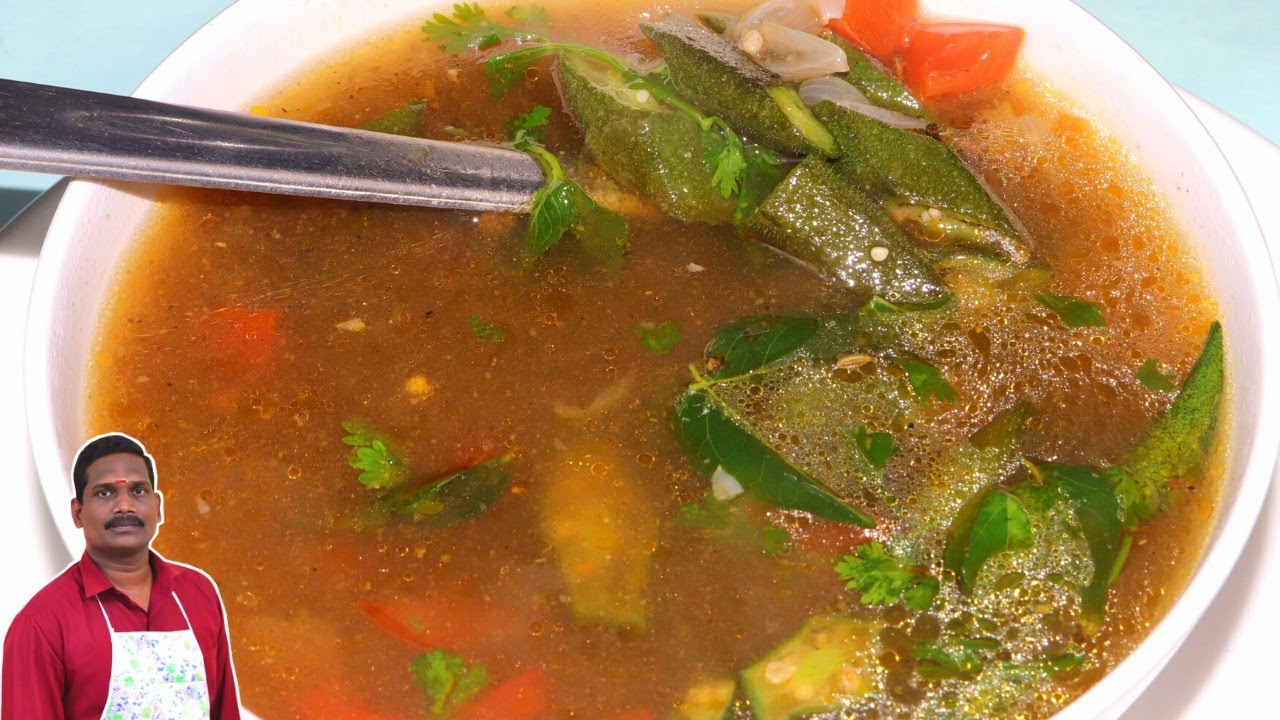 வெண்டைக்காய் சூப் | Lady's finger soup | Balaji's kitchen