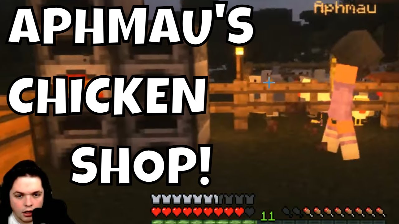 APHMAU Makes a CHICKEN SHOP on Our Minecraft SMP!