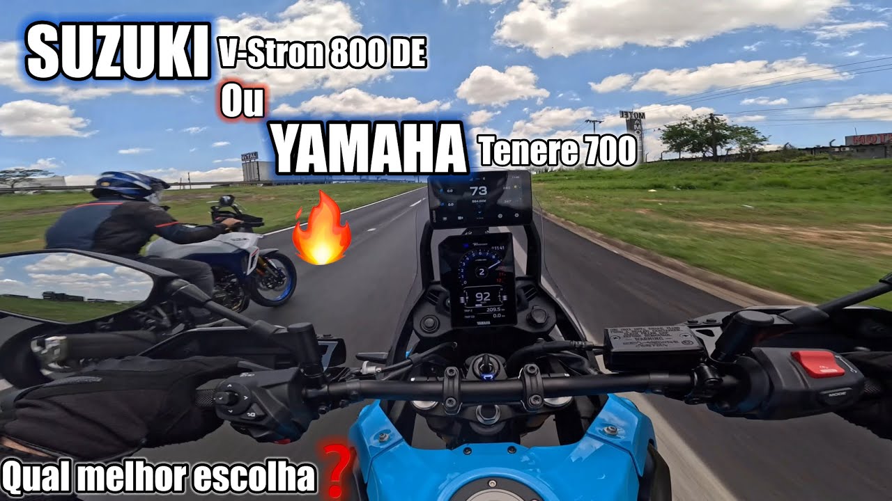 TENERE700 vs V-STROM 800DE🔥(parte 2)impressão da T7. Yamaha ou suzuki 🤔