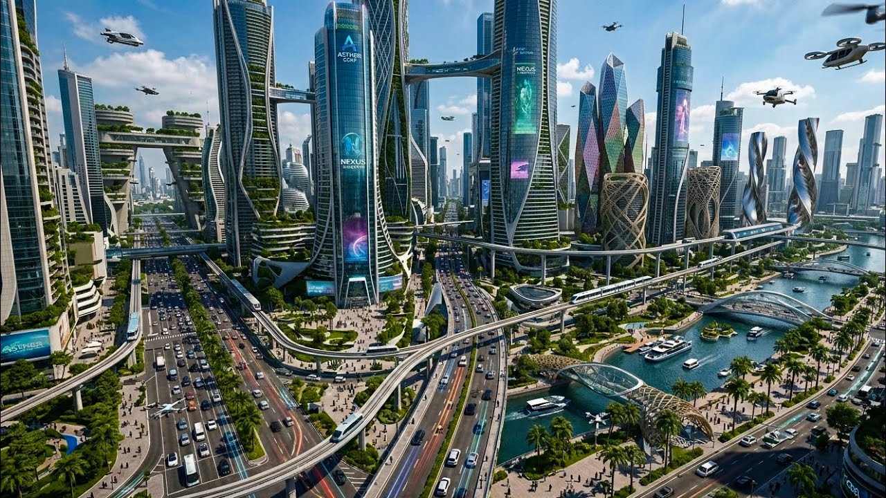 Modern India: A Cinematic Vision into the Future (AI-Generated)