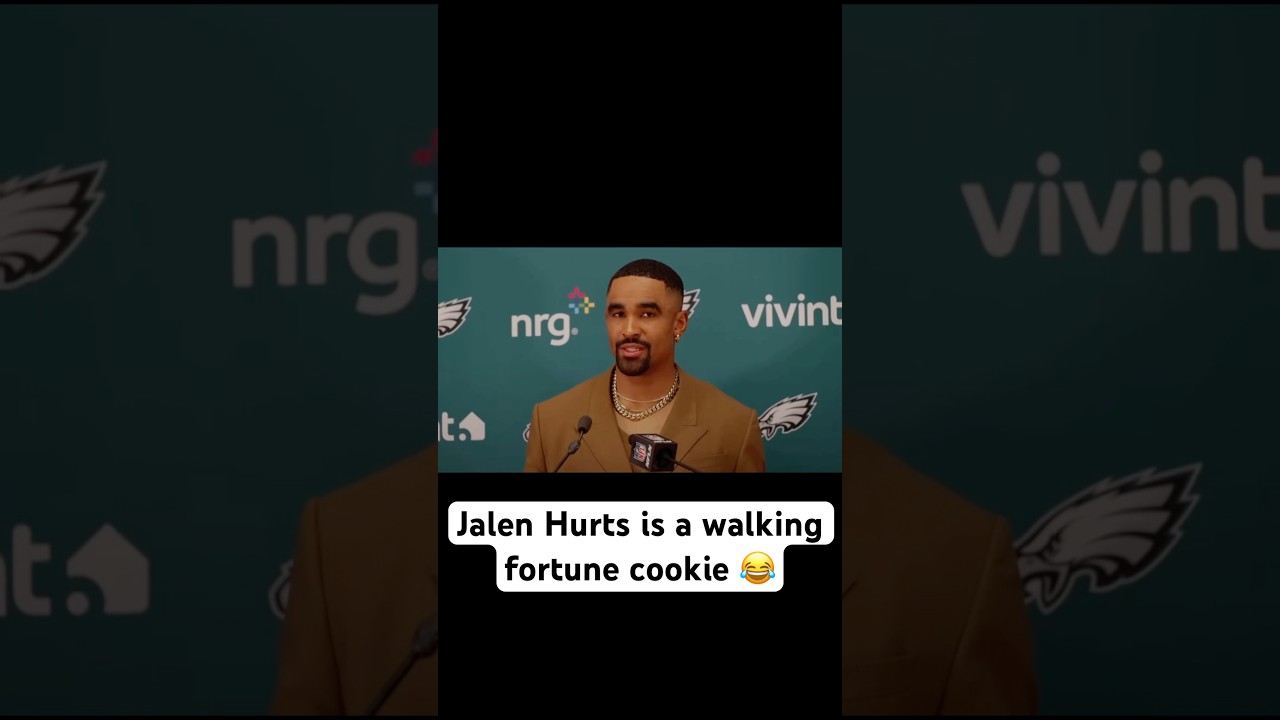 Jalen Hurts is a walking fortune cookie😆. He doesn&rsquo;t do interviews&hellip;he drops life lessons 🧠🏈