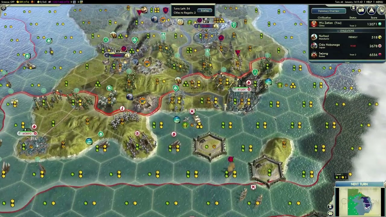 Can we save Korea as China Civ V gameplay?! Part 2/2