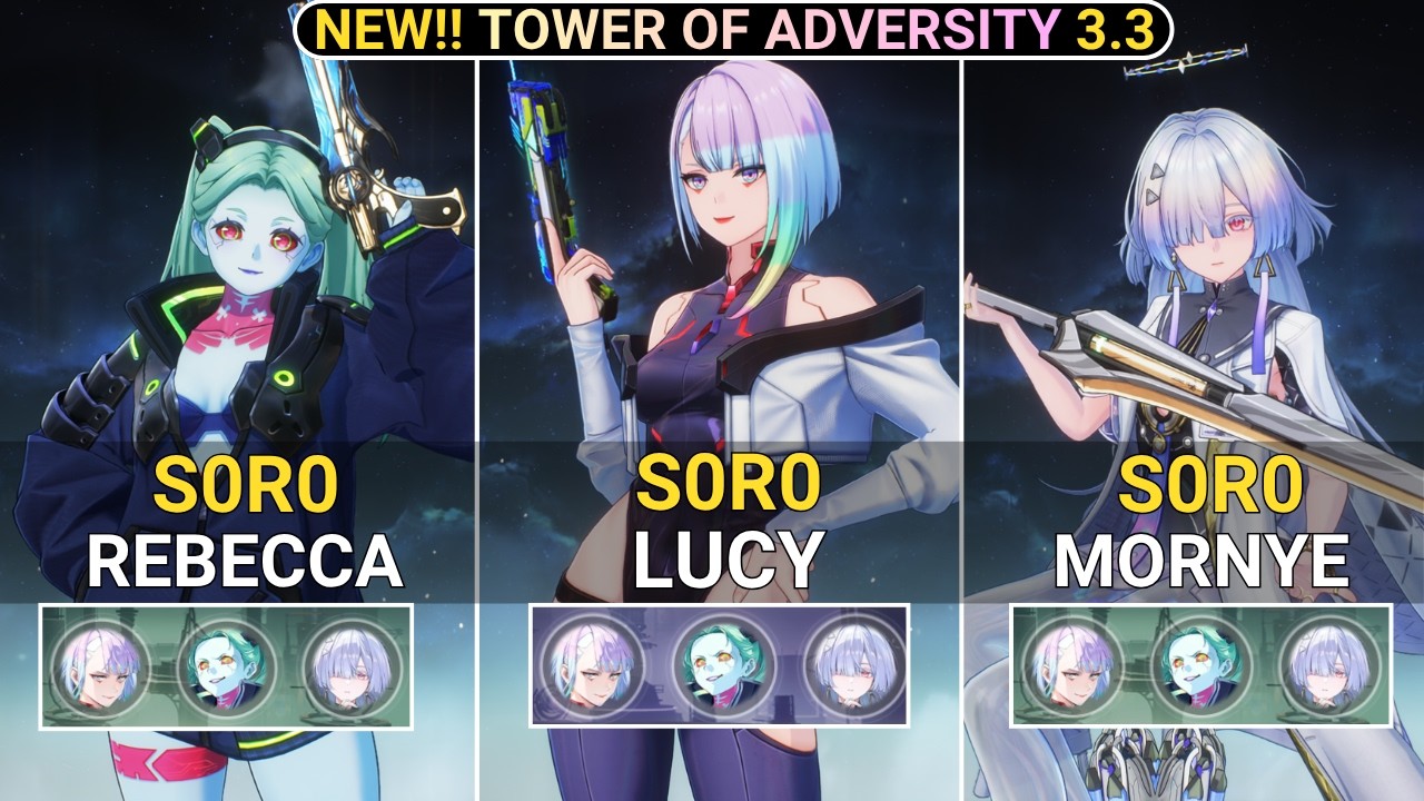 WUWA X CYBERPUNK ER! NEW CHARACTERS! S0R0 Lucy X Rebecca Showcase | NEW! TOA Wuthering Waves 3.3