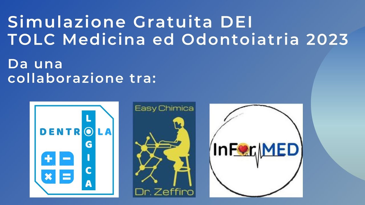 Risoluzione Quesiti Simulazione DEI - TOLC MEDICINA 2023