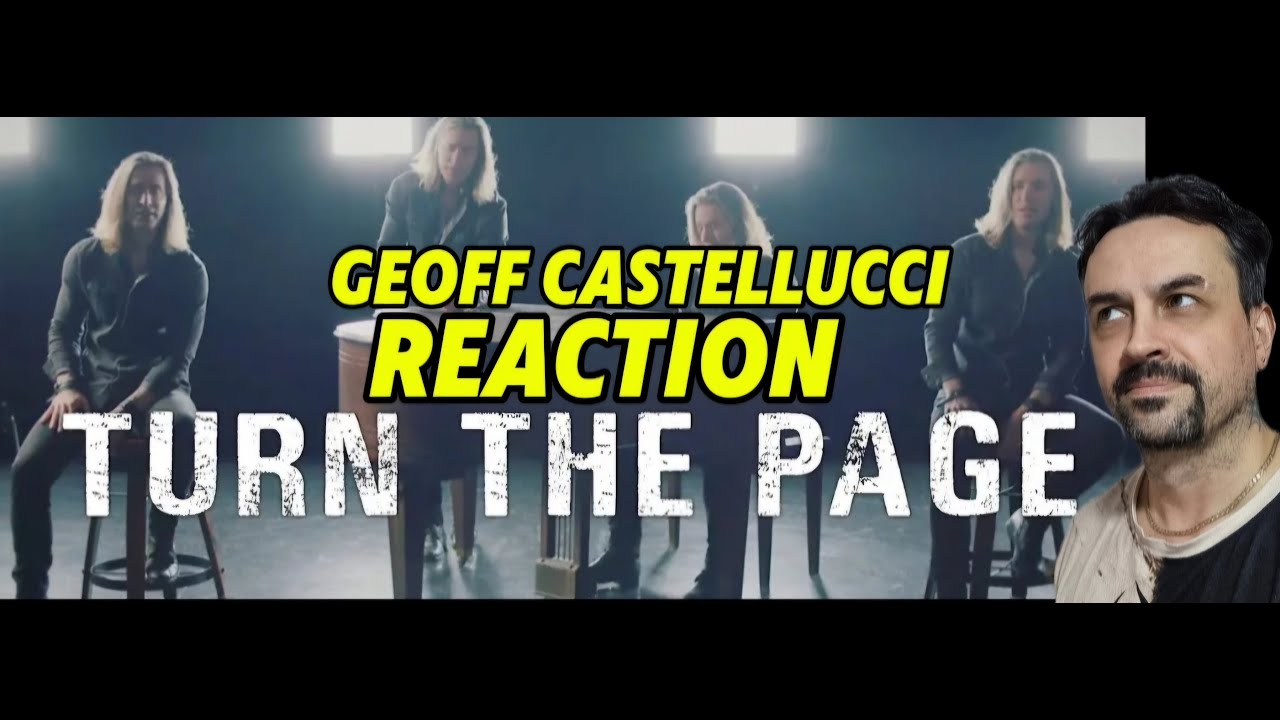 TURN THE PAGE  Low Bass Singer Version  Geoff Castellucci REACTION
