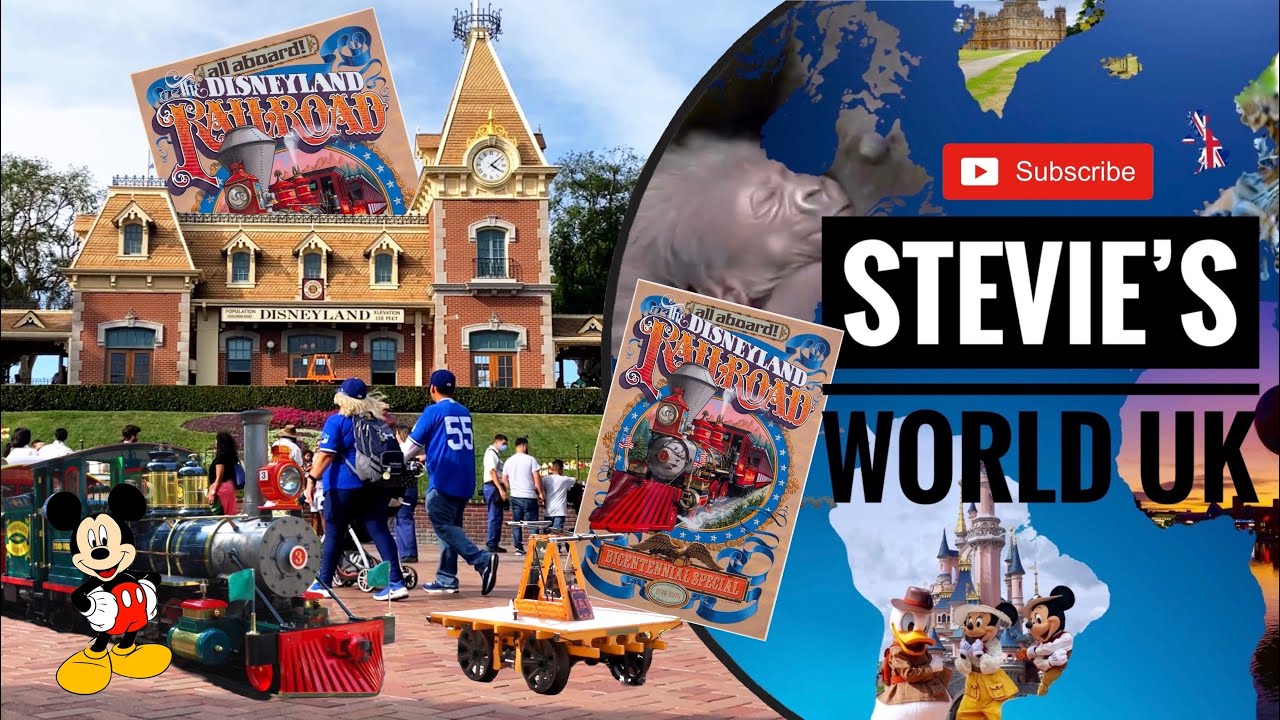 DISNEYLAND RAILROAD FULL JOURNEY AROUND DISNEYLAND CALIFORNIA