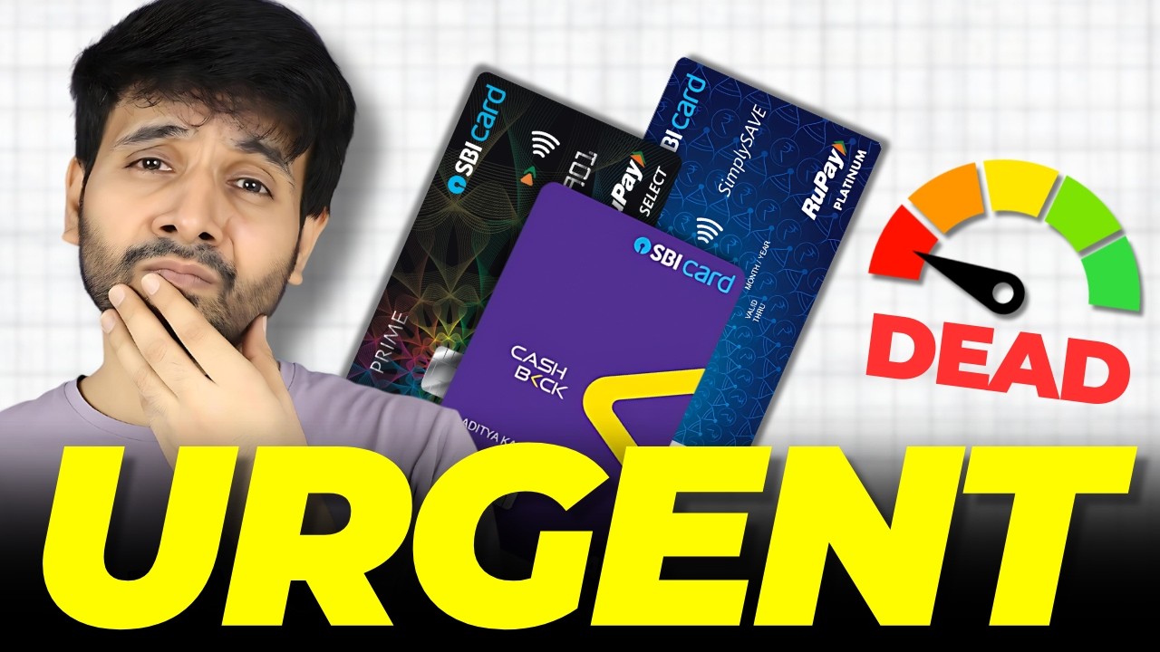 SBI Credit Cards - Destroying Your CIBIL | DO THIS NOW