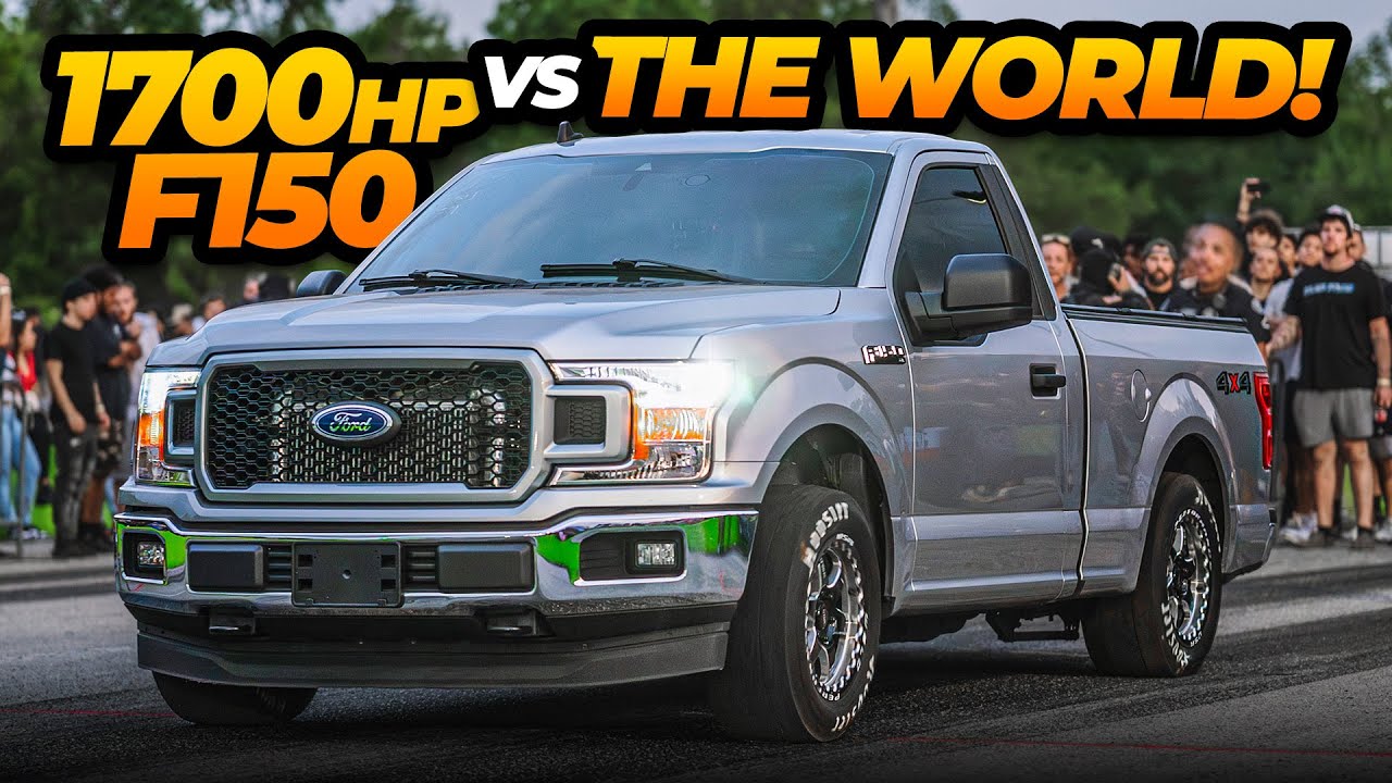 1700HP F150 vs THE WORLD! (The Work Truck's FIRST NO PREP RACE WAS INSANE)