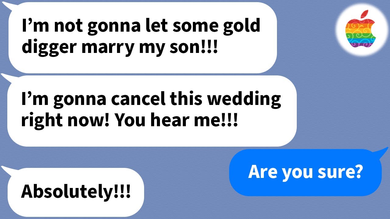 【Apple】 My fiancé's mother told me to cancel the wedding on the day of the wedding