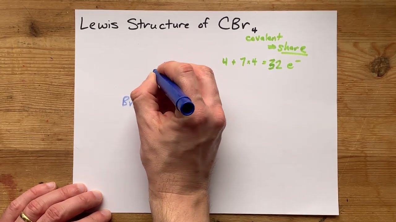 Lewis Structure of CBr4 (tetrabromomethane, carbon tetrabromide)