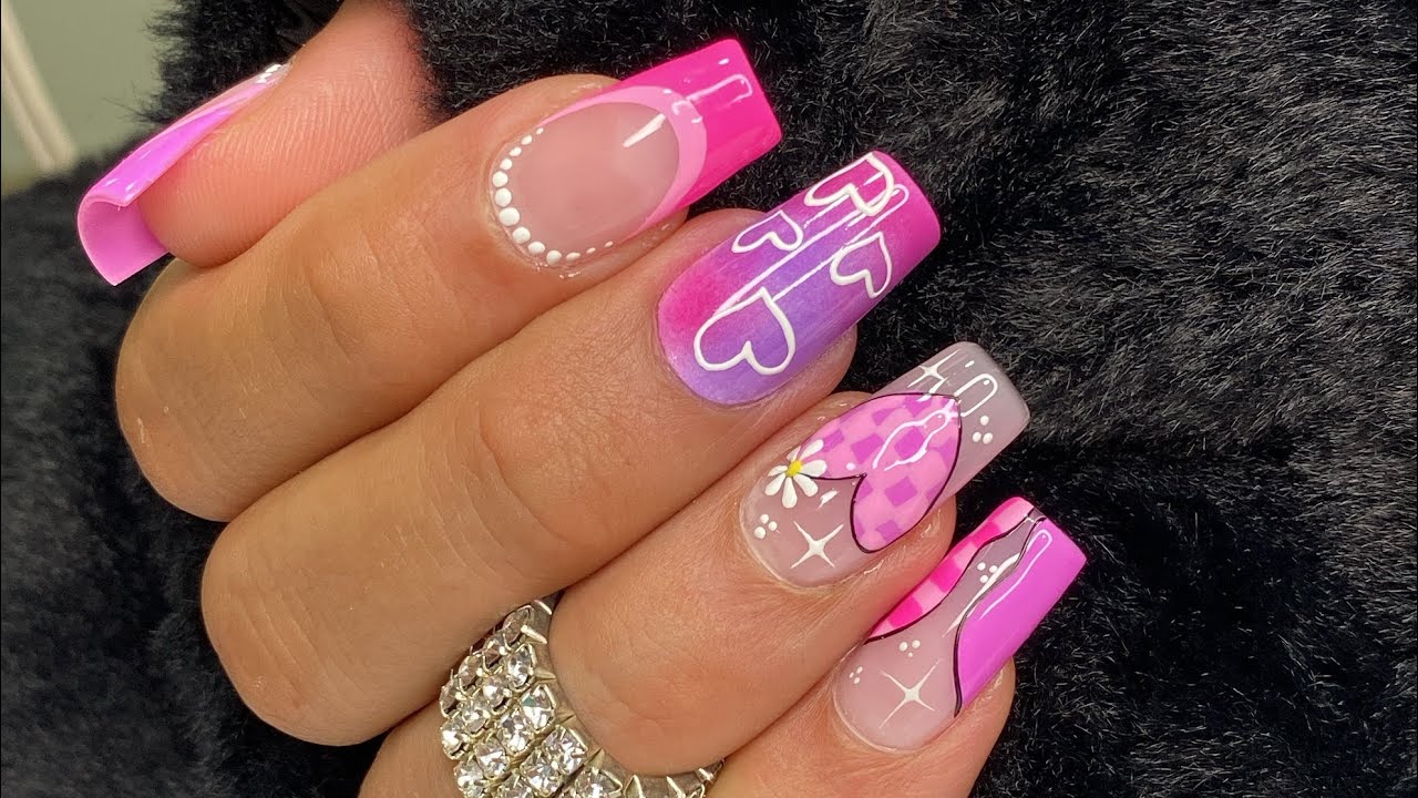 COMO DECORAR LAS UÑAS DE LAS CLIENTES BONITAS 💝💅