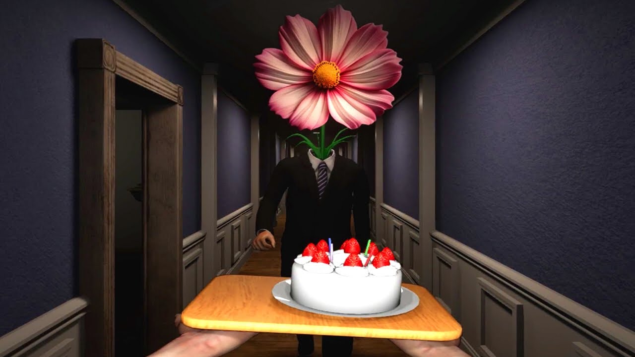 ケーキを落とさず異形から逃げるゲーム｜Don't Drop The Cake