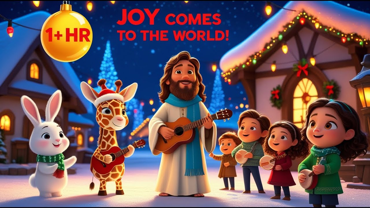 Joy Comes to the World! 🎶✨ 1+ Hour of Dance, Sing & Celebrate Jesus! Christmas Bible Songs for Kids
