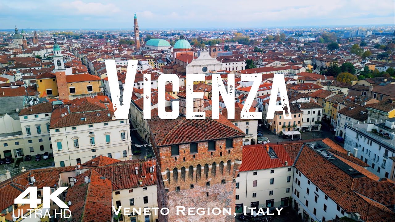 VICENZA 🇮🇹 Drone Aerial 4K | Venezia Venice Veneto Italy Italia