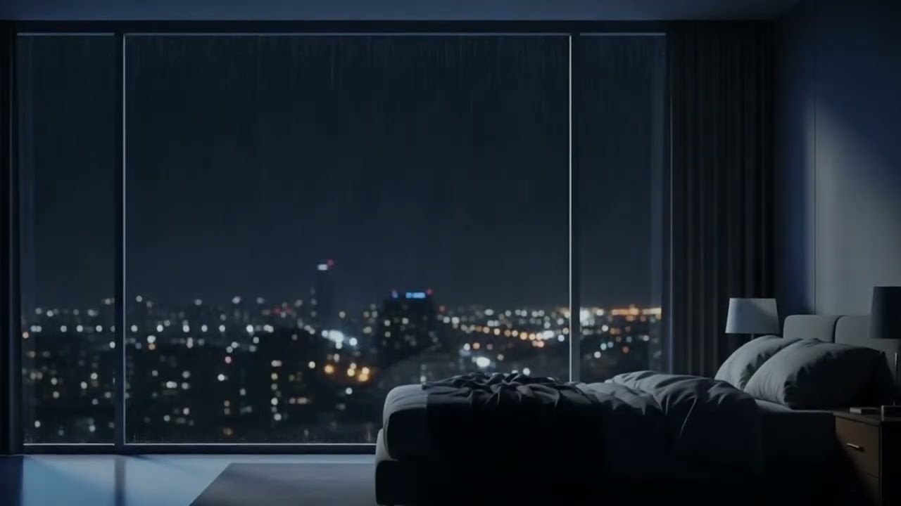 【睡眠用】窓の外だけに降る静かな雨 #睡眠BGM #ホワイトノイズ