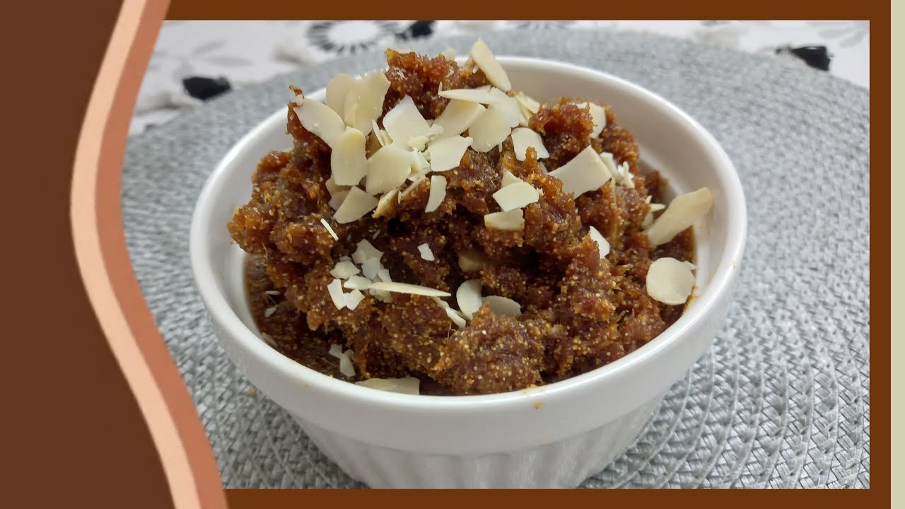 قشد التمر بالسميد