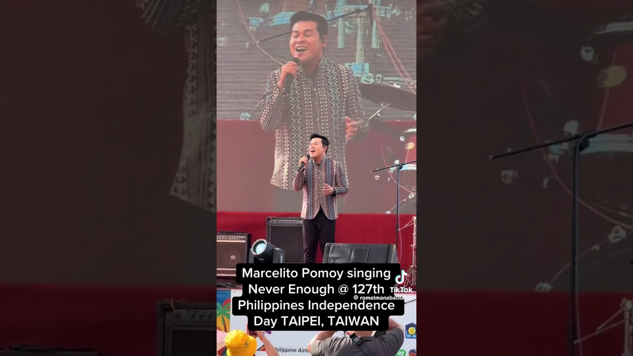 Marcelito Pomoy singing never Enough  at 127th Independence Day 