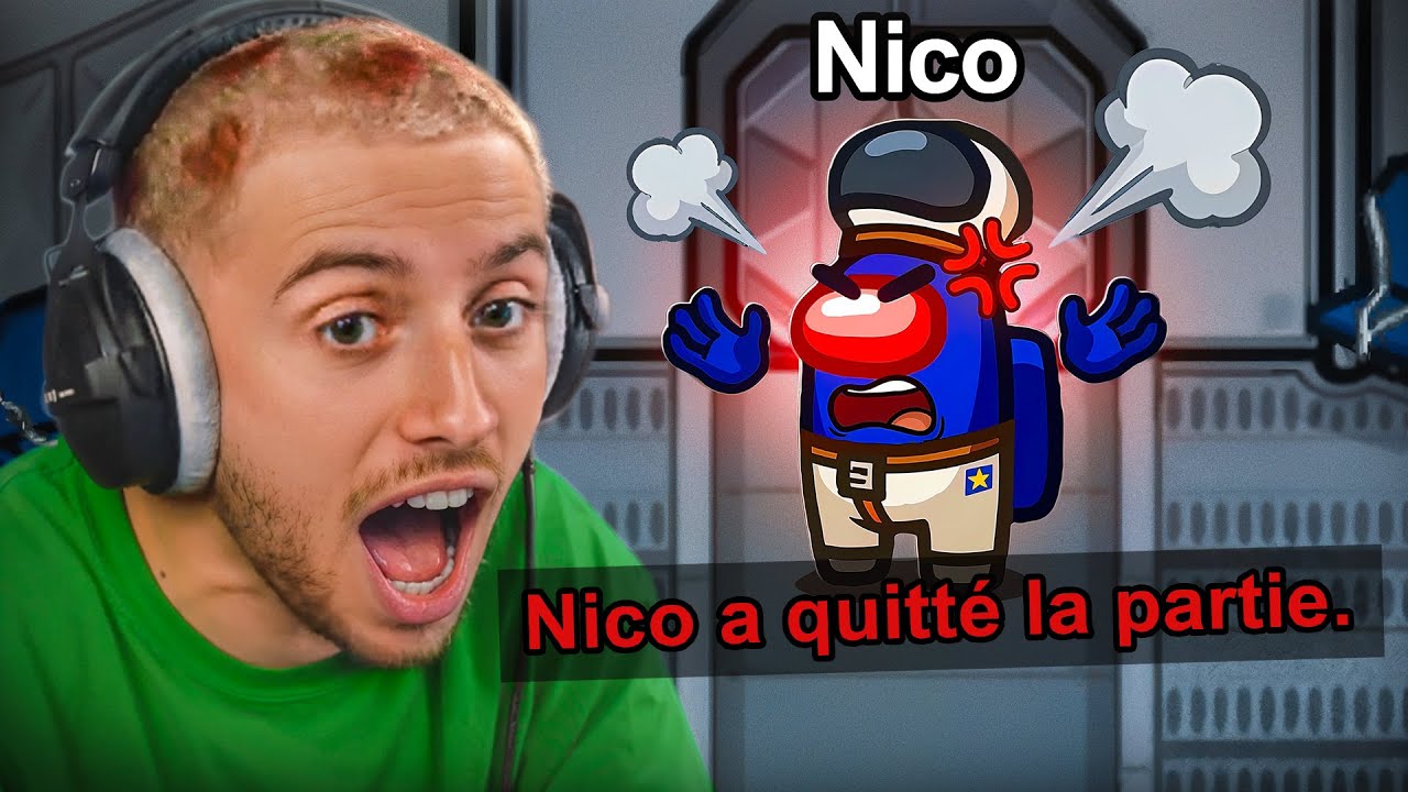 J’AI FAIS RAGEQUIT NICO SUR AMONG US ! 🤣 (Among Us)