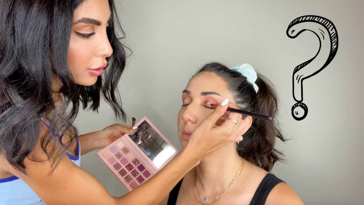 😰😂 عملت مكياج و شعر اختي | اول مرة