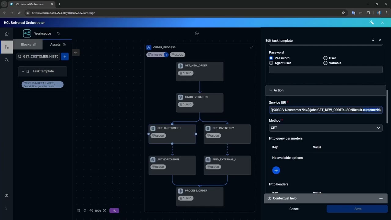 Defining a workflow definition in HCL Universal Orchestrator
