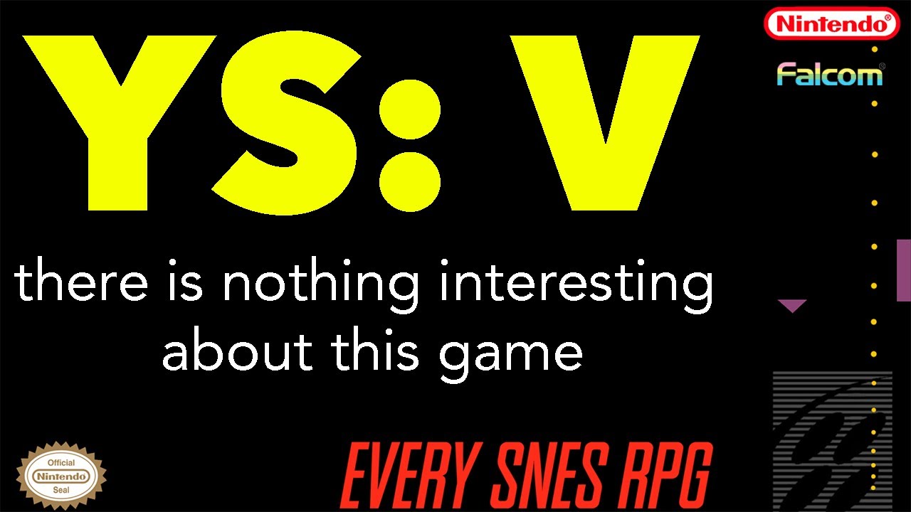 Обзор YS V | Все RPG для SNES #52