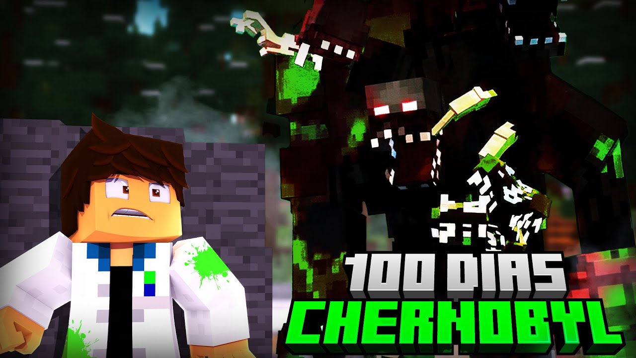 100 dias SOBREVIVENDO em CHERNOBYL no MINECRAFT