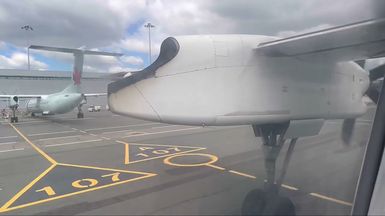 Air Canada Express (Jazz) Dash-8-400 Takeoff from Toronto Pearson (June 2024)